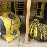 Stofafzuigset: ventilator met slang Dryfast